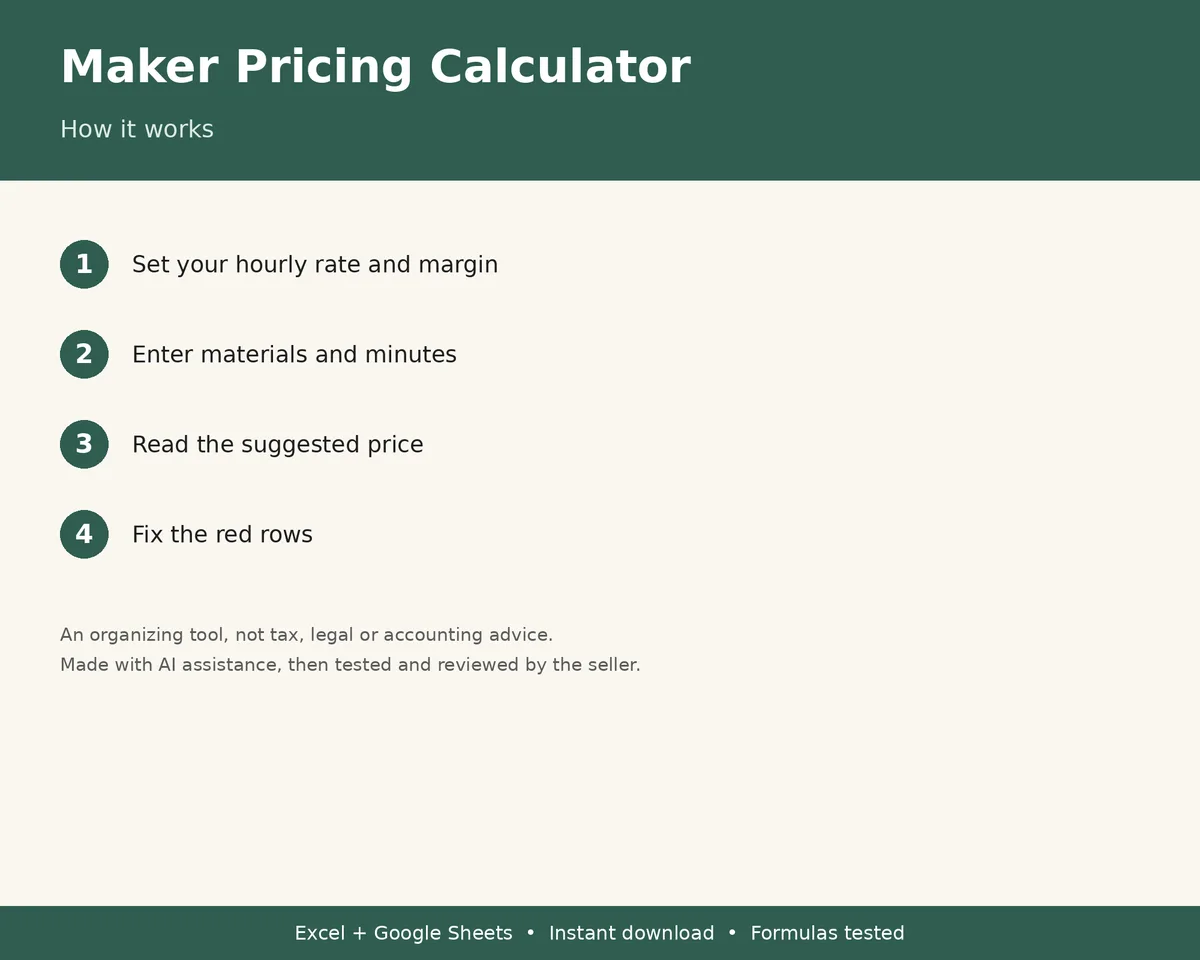 Maker Pricing & Profit Calculator, image 3